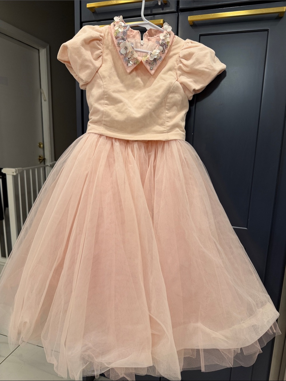 MONNALISA
Kids' Moonlight Velvet Dress In Light Pink size 8